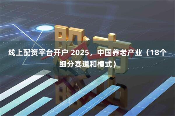 线上配资平台开户 2025，中国养老产业（18个细分赛道和模式）